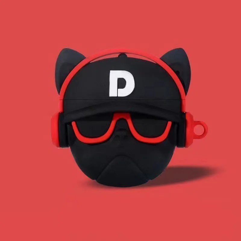 حافظة سيليكون لسماعات Airpods Pro ، كلب كرتون لطيف ، غطاء سماعة أذن ، ملحقات حافظة سماعات أذن ، Apple Air Pods Pro 1 ، 2 ، 3