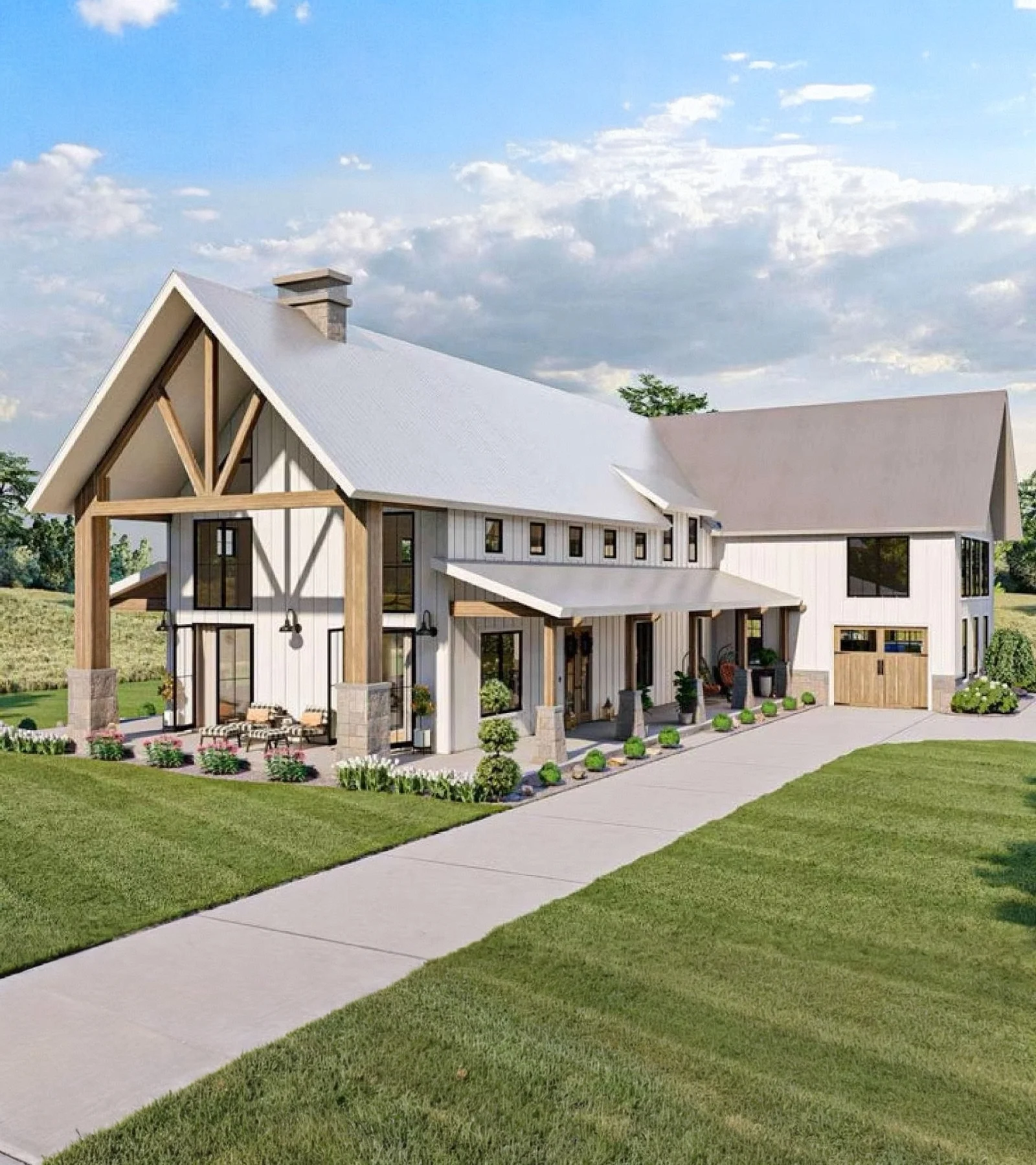 Two Story Homes Prefab Light Steel Frame House for  Luxury Villa with House Plans Design