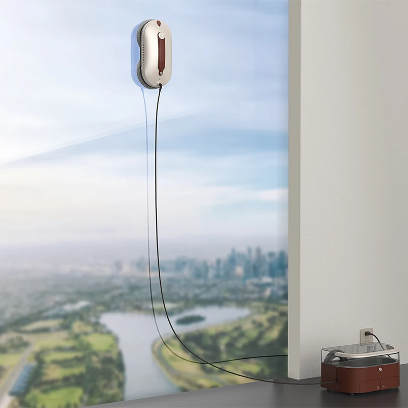 2024 Best Quality Auto Water Spray Window Cleaner Robot Smart Glass Cleaning Robot With APP & Remote