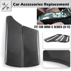 Rhyming Car Center Console Storage Box Armrest Panel Cover Sticker LHD Fit For BMW 5 Series F10 F18 Carbon Fiber Car Accessories