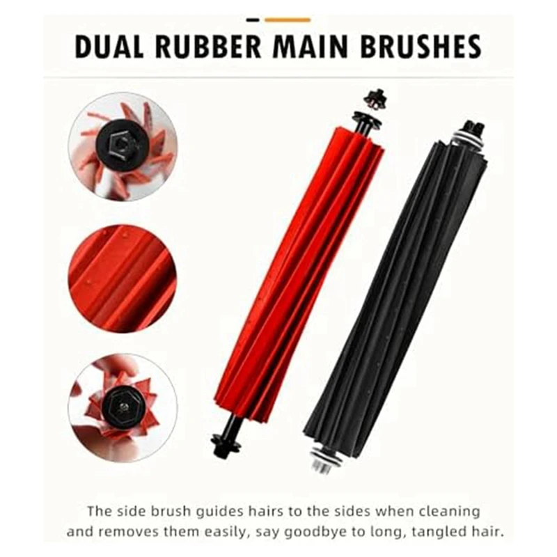 AEE4-Replacement Accessories Kit Compatible For Roborock Q8 Max /Q8 Max +/Q5 Pro/Q5 Pro+ Vacuum Cleaner
