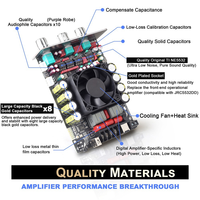 DAJUNGUO T220HS Bluetooth Amplifier Board 220W+220W Stereo Channel Hifi Amplifier TPA3251 Bluetooth 5.2 Audio Module