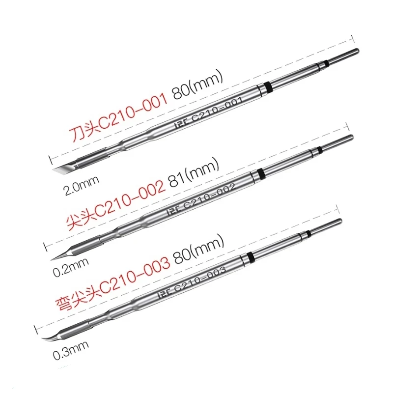 I2c-はんだごてチップ,C210-001/002/003,はんだごて用,高品質のはんだ付けステーション,t26ツール