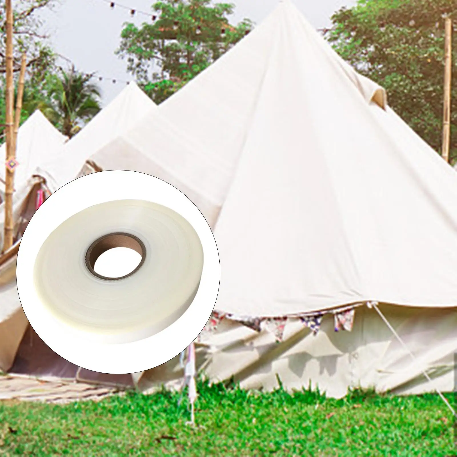 25Mm Naad Afdichtingstape 100Meter Clear Iron Op Fusing Reparatie Tapes Voor Pu Gecoat Stof Kleding Tent Outdoor gereedschap