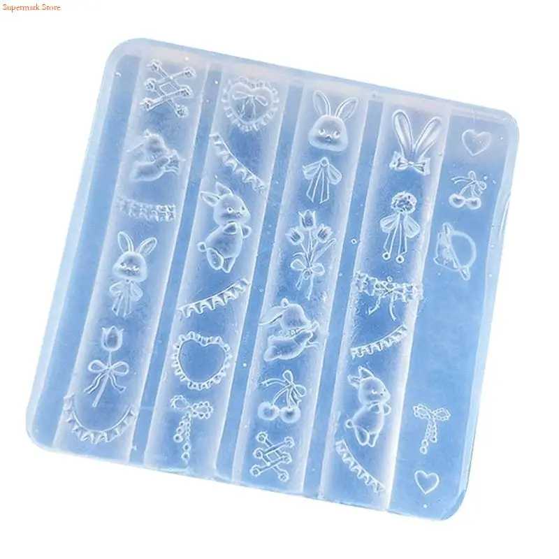 Q5WE Nails Art Silicone Mold Animal Theme Manicure Training Tool Professional Manicure Supplies Perfect for Various Occasion