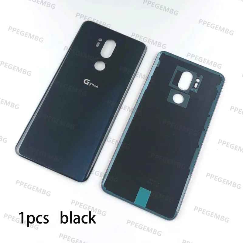 Back Cover For LG G7 ThinQ G7+ G710 G710EM Housing Glass Case Battery Cover Lid Panel Shell chaiss Adhesive sticker Repair Parts