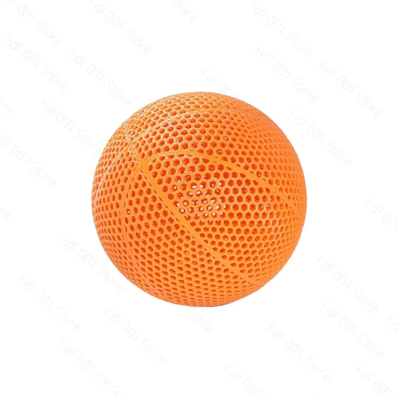 3D Printed Basketball High Elasticity No Inflation Hollow Indoor Outdoor Wear-Resistant Size 3 5 7 3D