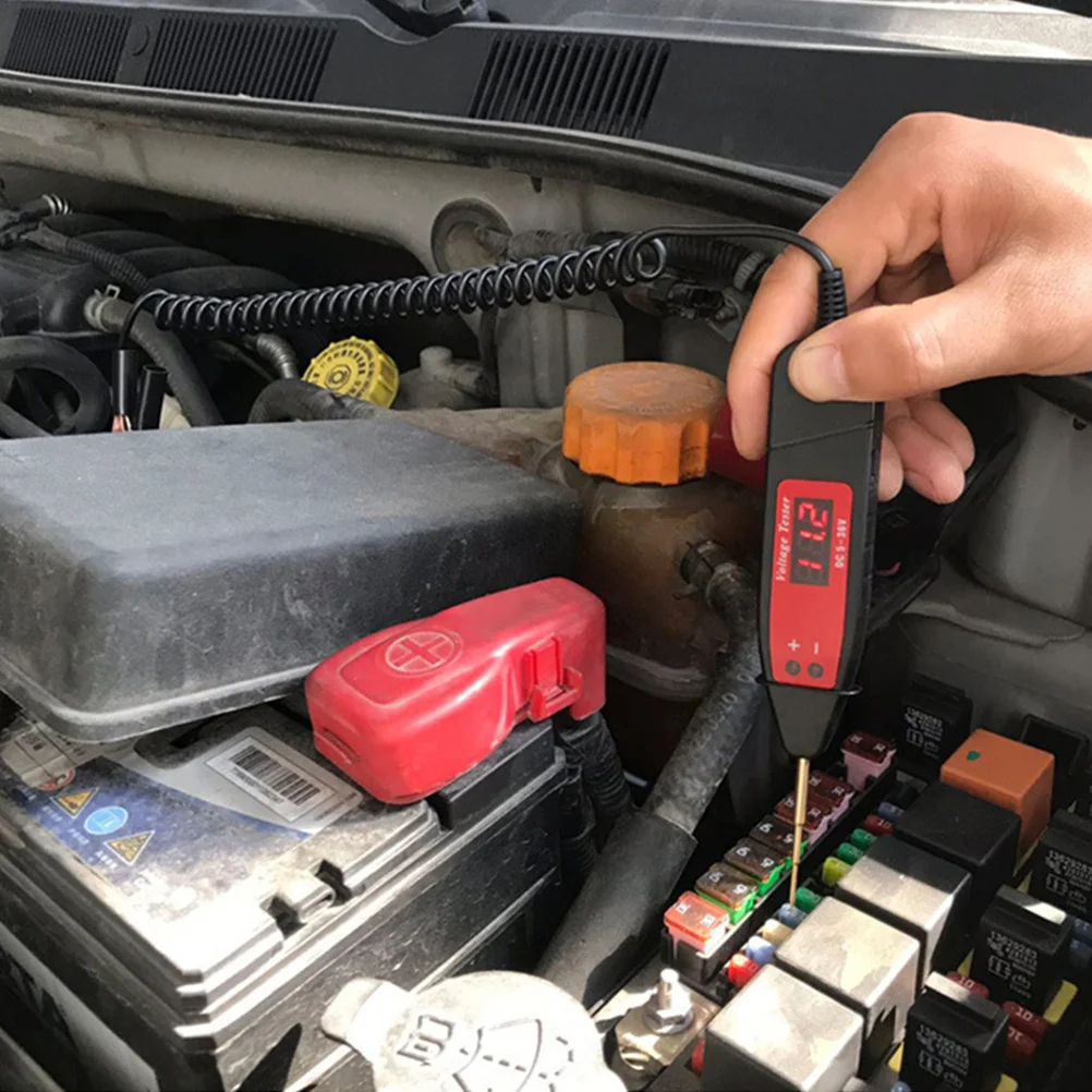 

Digital Electric Test Pen Digital Voltage Circuit Tester Portable Lightweight LCD Circuit Tester Perfect for Vehicle Home