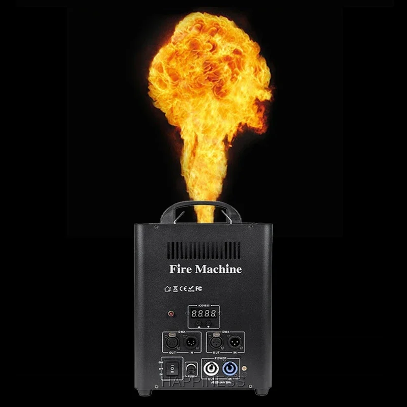 120W DJ Electric Fire Flame Machine DMX, Stage Fire Machine Flame Projector, Maquina De Fuego DJ Equipment
