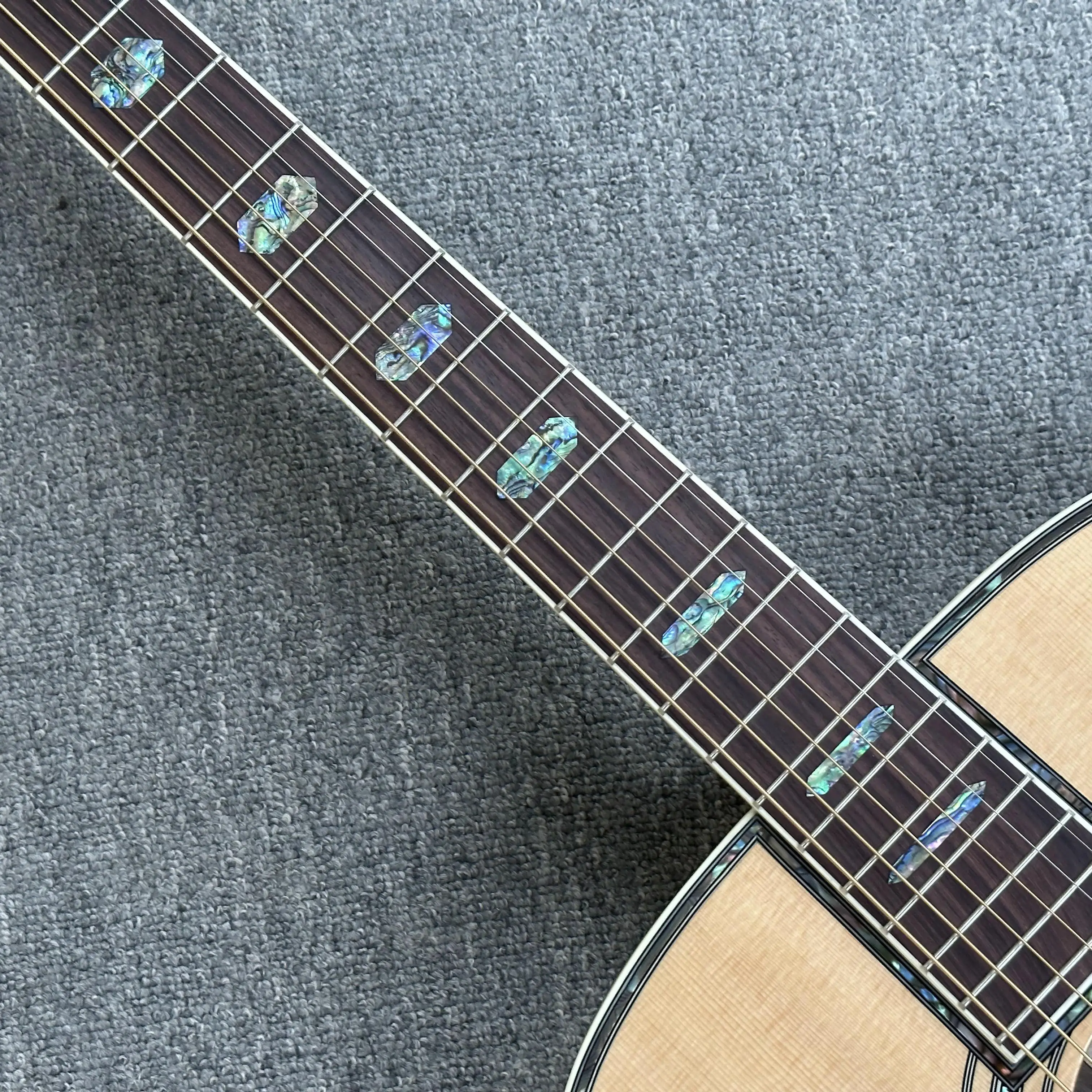 الجملة آلة موسيقية ترويجية D45 4/4 حجم 40 بوصة شجرة التنوب أعلى خشب الورد فريتس المهنية استخدام الغيتار الصوتية