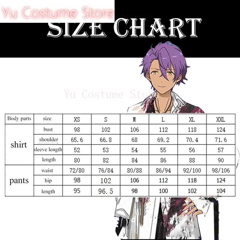 Yu disfraz juego conjunto estrellas Sakuma Rei Cosplay Otogari Adonis Cosplay disfraces hombres camiseta pantalones traje Cos Set