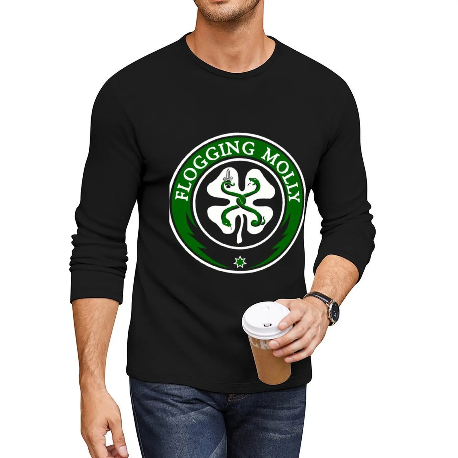 Flogging-Molly logo Long T-Shirt sublime t shirt shirts graphic tees t-shirts man big and tall t shirts for men