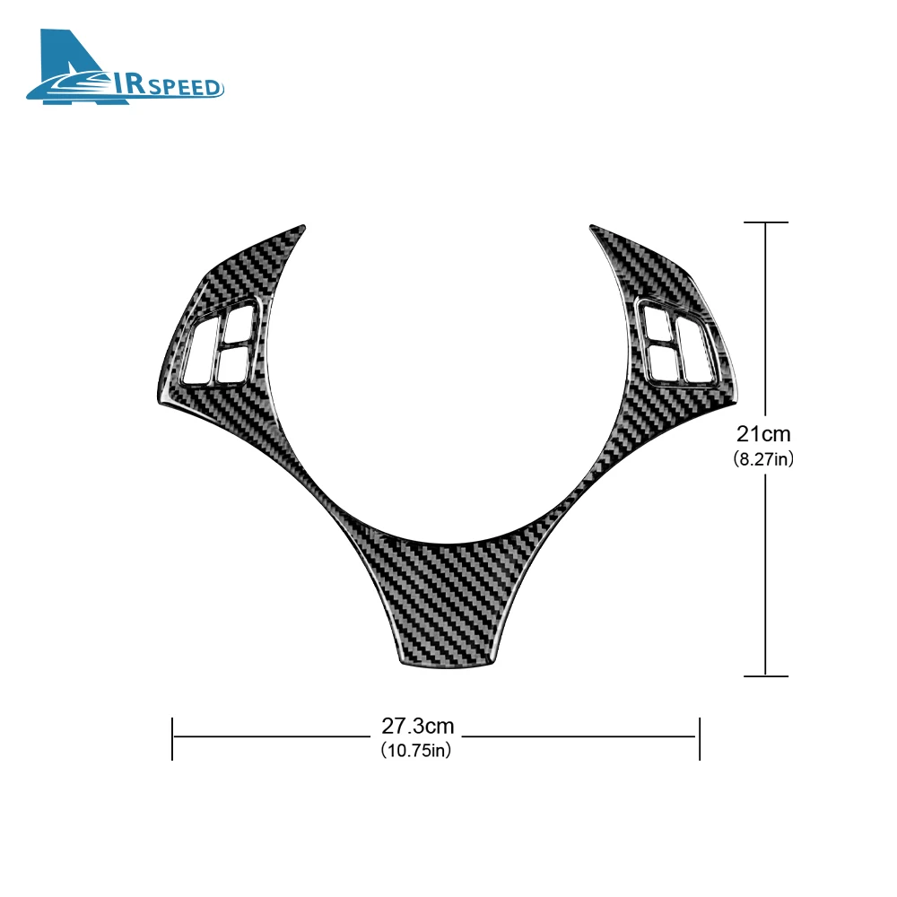 Para BMW Serie 1 E81 E82 E87 E88 cubierta de botón de volante de coche pegatina 2008-2013 versión deportiva embellecedor Interior de fibra de carbono