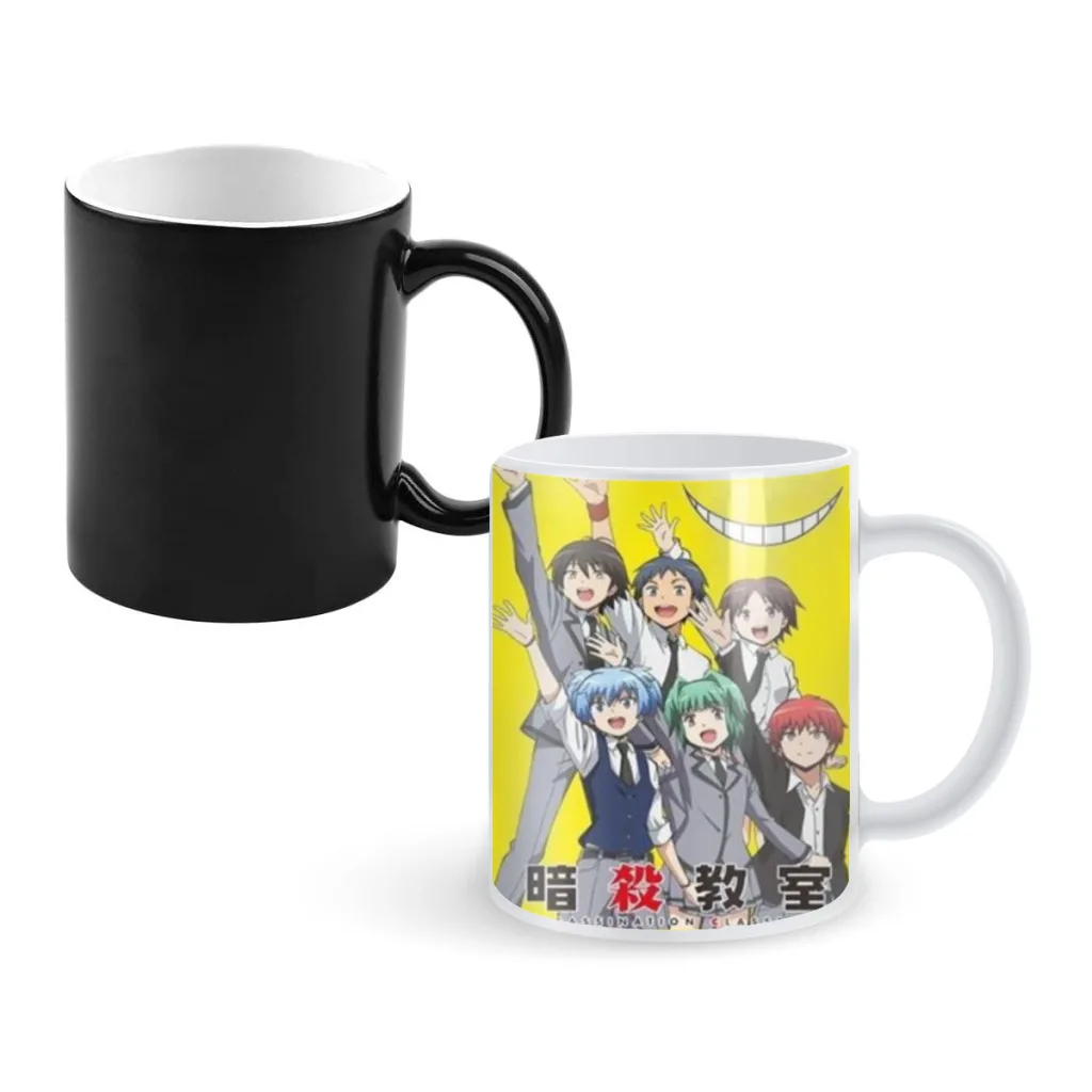 

Amine Assassination Classroom Creativity Change Color Chang mug Ceramic mug Hot Coffee Cup Breakfast Cup mug Friend Gift