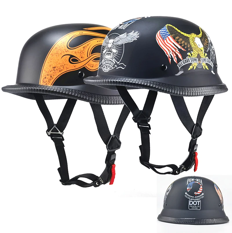 

Retro Half helmet summer men's and women's electric motorcycle half helmet American Prince Harley helmet helmet