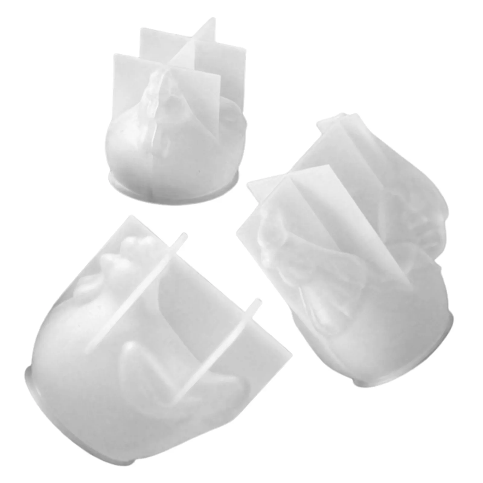 3Pcs Rooster Statue Silicone Molds for Resin Epoxy Casting Chocolate Shaping DIY Easter Christmas Baking Fondant Farm - view 4