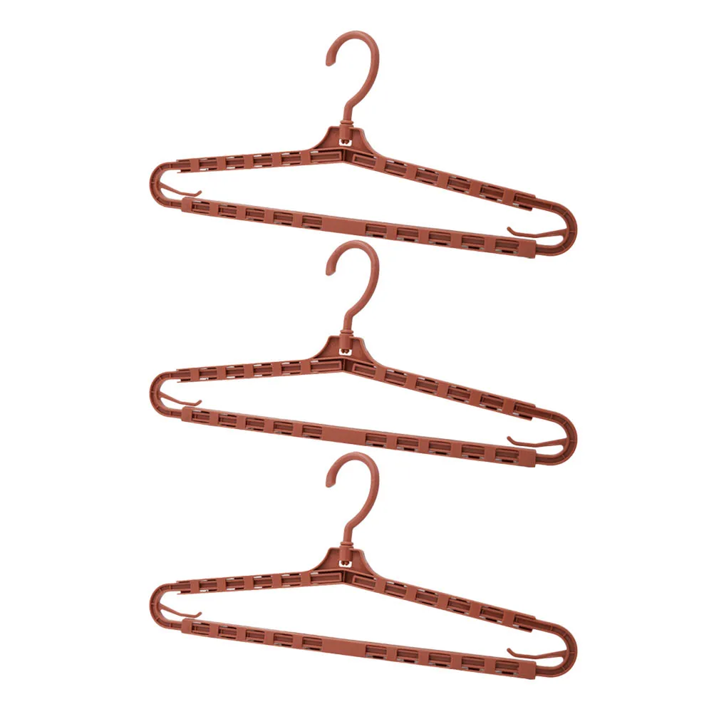 

3PCS Telescopic Hanger Retractable Drying Rack for Bath Towel Quilt Clothes Pants Shirts Sturdy Plastic Portable Laundry
