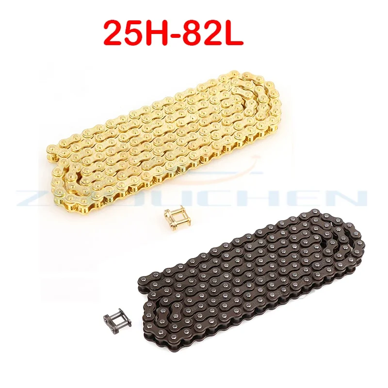 25H 82 links Timing Chain For 4 Stroke 50cc 70cc 90cc Horizontal Engine ATV Quad Bike 4 Wheeler Dune Buggy Dirt Bike Pit Bike