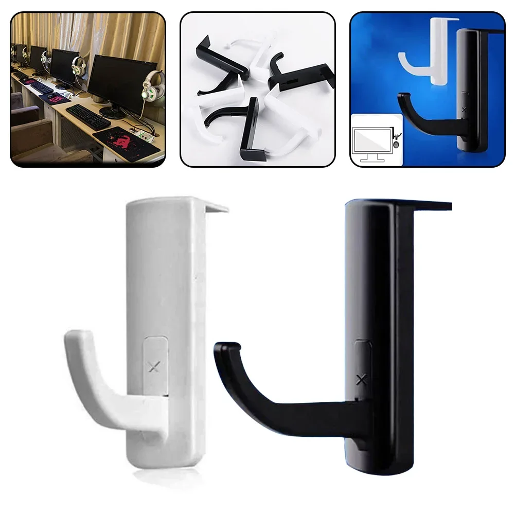 Hot Convenient Metal Headphone Hanger PC Monitor Earphone Display Rack Hook Portable Headphone Holder Hanger For All Headphones