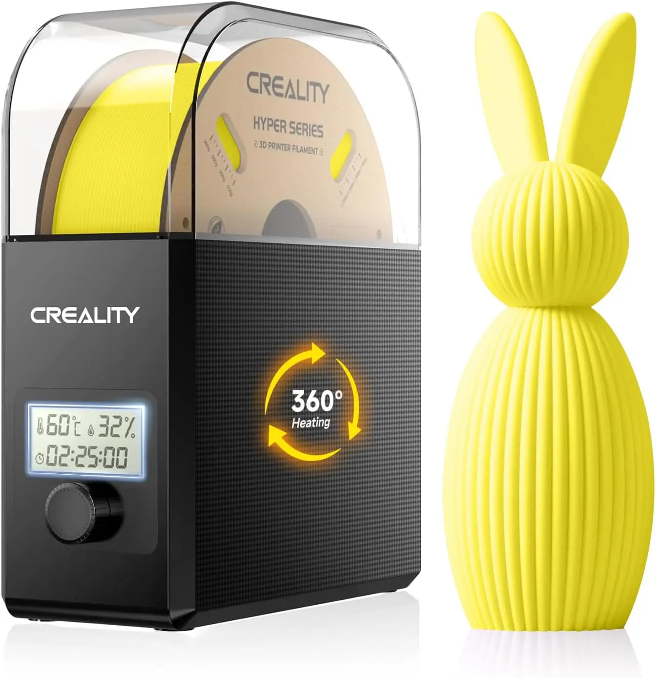 

Профессиональная сушилка для 3D-принтеров с вентилятором, 360° ° Нагревательный дегидратор для PLA, PETG, TPU, ABS, нейлона