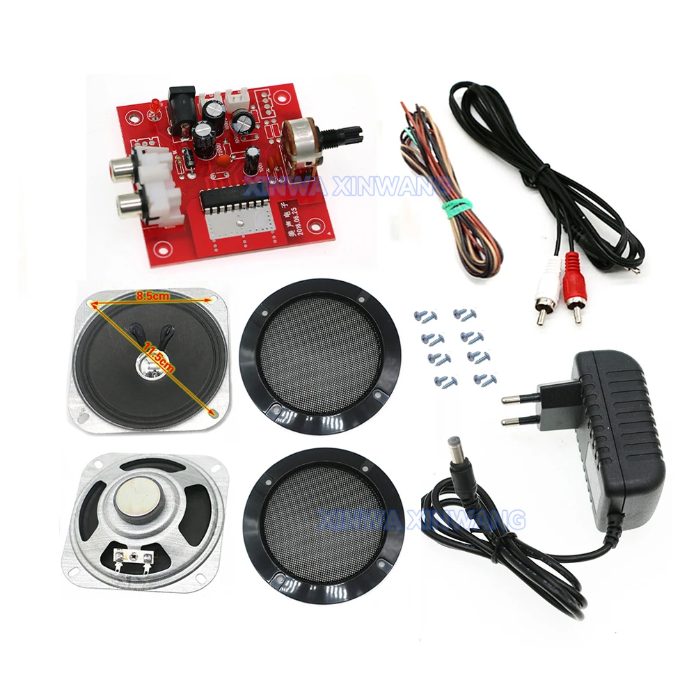Mini STEREO Power Amplifier Audio Module 4 Inch Speaker DIY Kit For Mp3 Player Vending Pinball Arcade Game Machine Mp3 Player