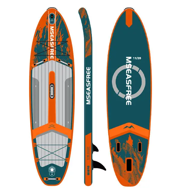 New Drop Stitch Inflatable All-Around SUP with Kayak Seat for Lakes & Rivers Unisex