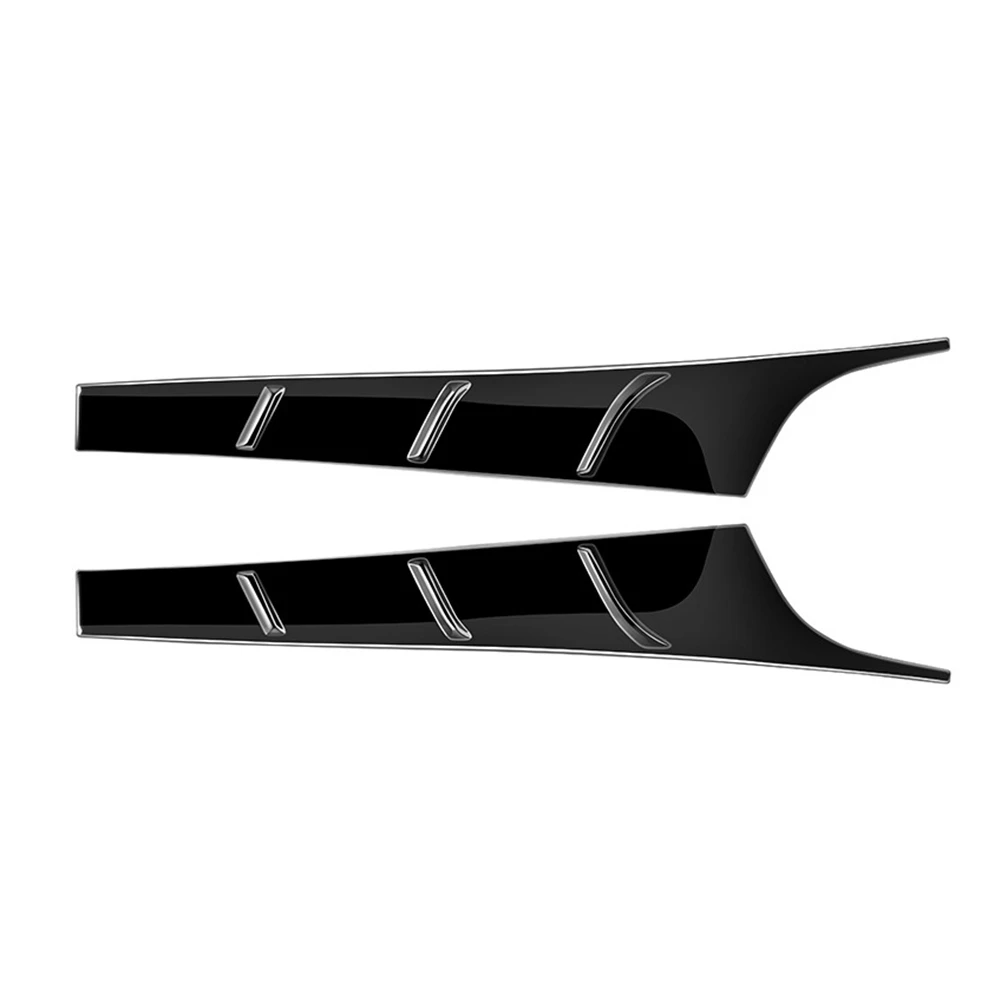 Car Rear Taillight Trim Strip Taillight Lower Pillar Trim for ALPHARD VELLFIRE 30 Series 2016-2022 Bright Black