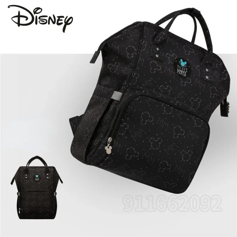 Disney Mickey New Diaper Bag Backpack Luxury Brand Original Baby Bag Cartoon Cute Baby Diaper Bag Backpack Large Capacity