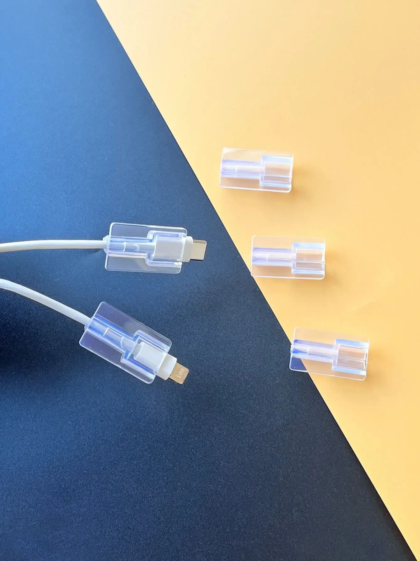 5 stücke Weiche Silikon Ladegerät Kabel Wickler Schnelle Ladekabel Schutzhülle für Apple IPhone Datenkabel Klar Fall Clip – Detail 8