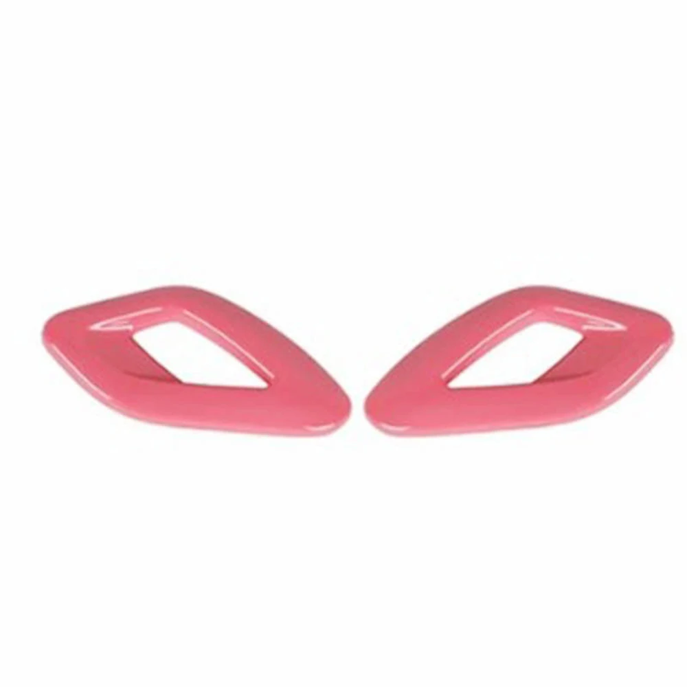 For Dodge Challenger 2015 - 2023 Abs Carbon Fiber Red Purple and Pink Car Inside Door Handle Cover Accessories Interior Decorate