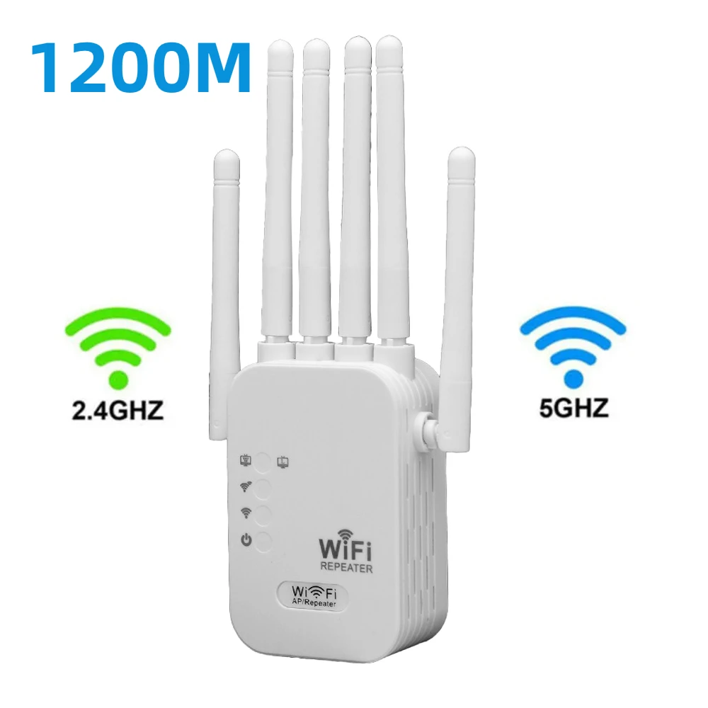 Kebidumei 1200Mbps Dual Band WiFi Repeater 4
