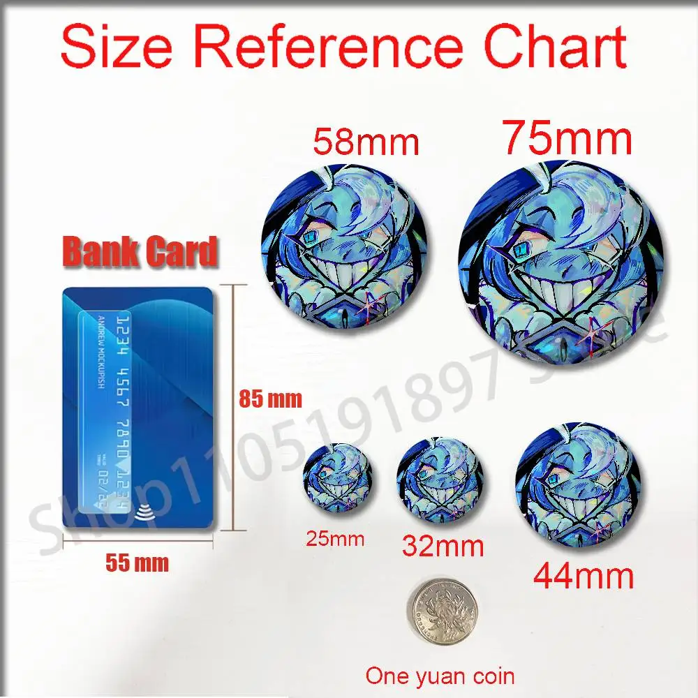 C-CookieRun K-Kingdom Shadow Milk C-Cookie Run Insignia Badge Cover For Brooch Ornament 75mm 25mm 44mm 32mm 58mm Round Pin