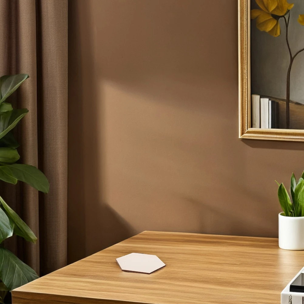 

50pcs Wooden Crafts Hexagon Blank Cutouts Unfinished Slices Wall Decor Craft Blanks Sewing Supplies Art Pieces