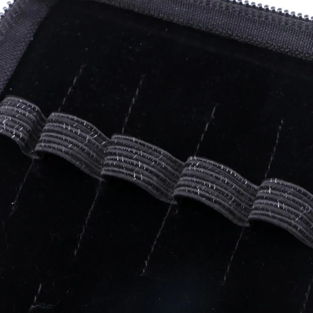 Bolsa para bolígrafos de cuero hecha a mano Vintage, bolsa para lápices portátil, accesorios para bolígrafos para colección de 12 bolígrafos