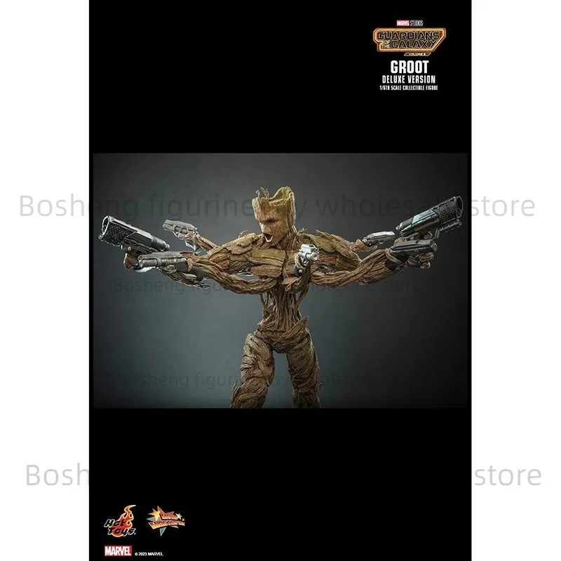 Hottoys MMS707 Guardians of the Galaxy Vol. 3 Groot 1/6 Deluxe Ver In Stock Anime Action Collection ألعاب مجسمة #5
