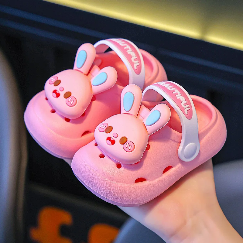 

Kids Summer Clogs, Non-Slip Cartoon Slippers for Boys Girls Toddlers & Older Kids, Indoor Outdoor Waterproof Beach Sandals