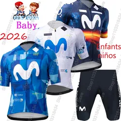 2026 Kids M Pro Team Cycling Jersey Set Boys Girls Cycling Clothing Children Bike Suit MTB Ropa Maillot