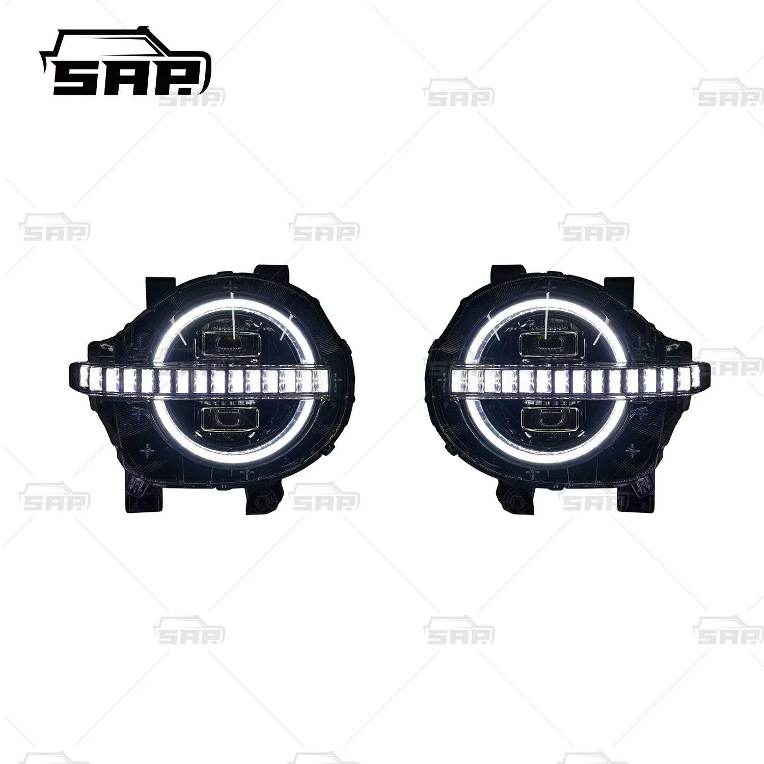 Shamo Auto Parts Headlight Assembly Compatible LED DRL LED High Beam Red DRL Headlight for Great Wall Tank 300