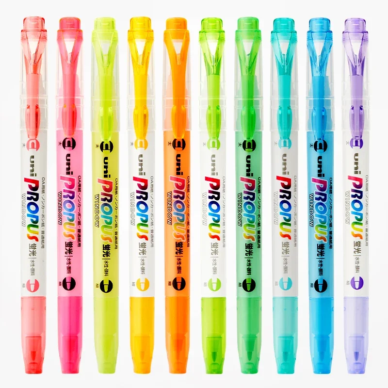 

1PCS Mitsubishi PUS102T Light Highlighter Window, Student Highlighter Key Marker Color Marker School Supplies Kawaii Marker Pens