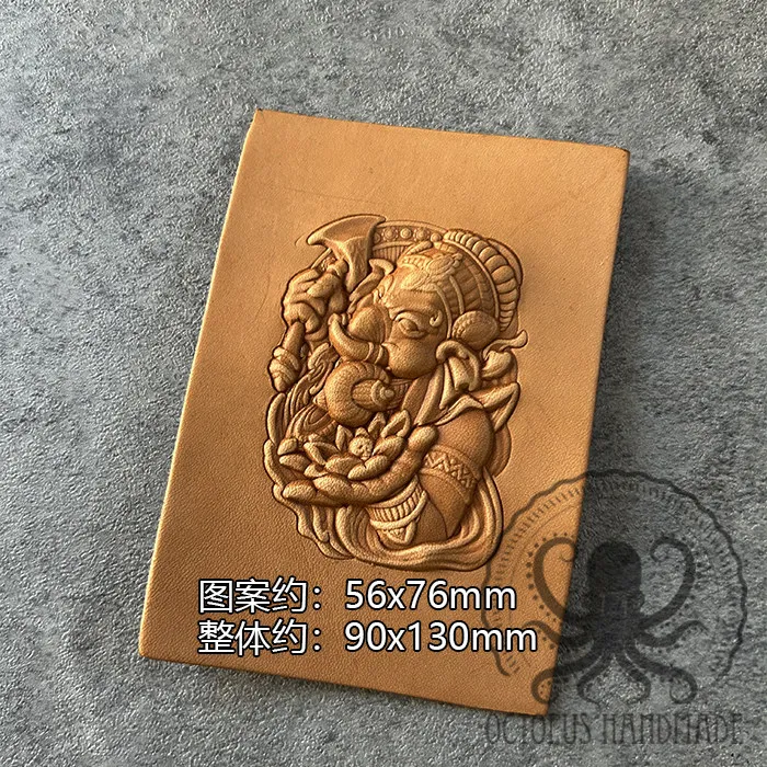 Octopus Craftsman DIY Buddhist Elephant God, Sanbao Elephant God, Cowhide Shaping, Pendant Accessories, Materials