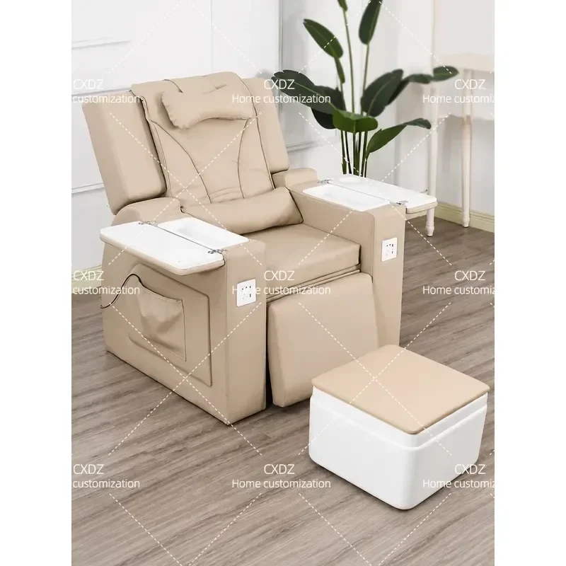 Electric Reclining Chair for Nail Art Eyebrow Tattoo Lash Extensions Pedicure Spa Salon Furniture Comfortable Foot Rest Sofa