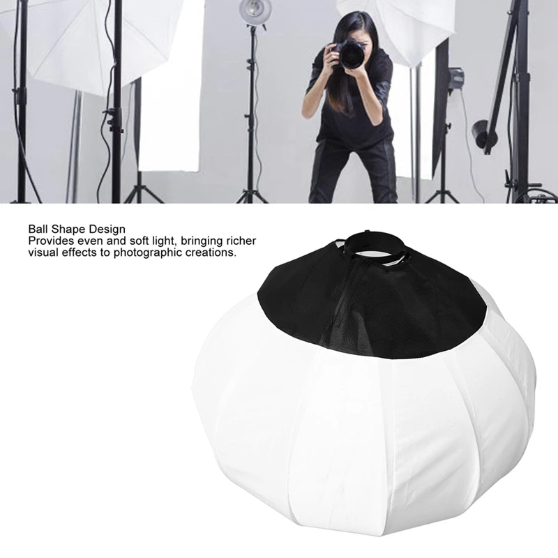 65cm Lantern Softbox Light Modulator for Bowens Interface Ideal for Live Broadcasting & Video Recording-ABFB