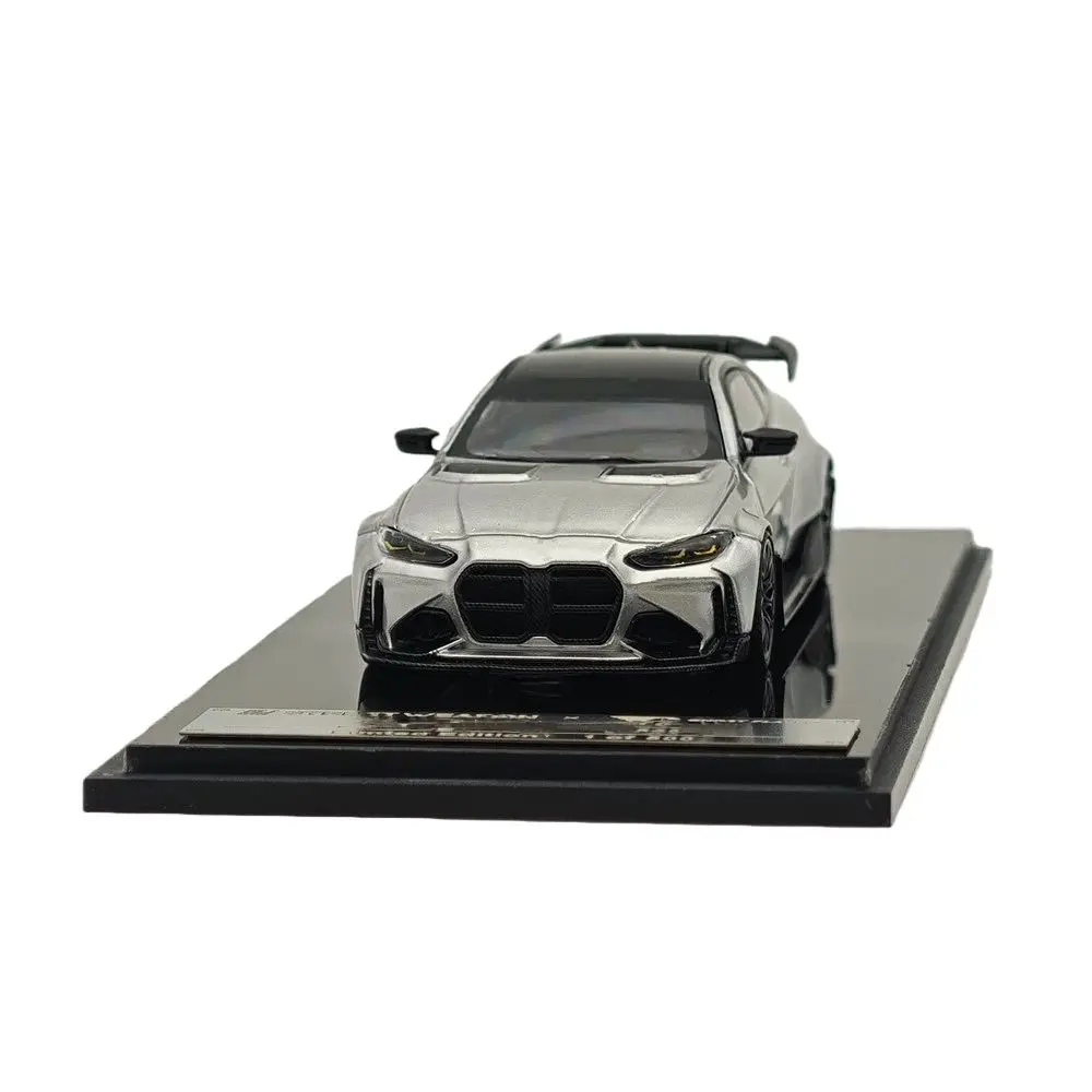 

SW 1/64 for M4 G82 Silver Sports Diecast Models Car Miniature Limited Collection Gifts