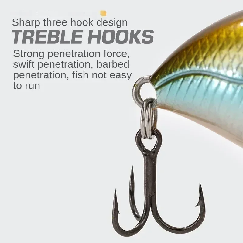 8 جرام 40 مللي متر كرانكبيت Wobblers الصيد إغراء 40 مللي متر 8 جرام الطعم الاصطناعي الصلب الصيد السواعد العائمة الضحلة لويا الطعم لوازم الصيد #5