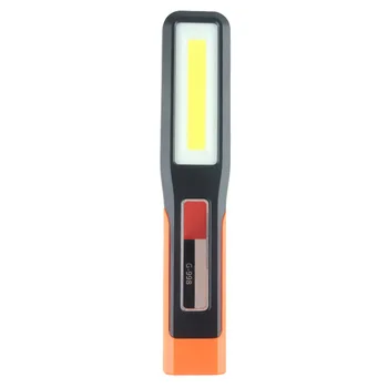 מנורת עבודה LED COB חזקה לרכב, מוסך, מכונאי, נטענת באמצעות USB, פנס מגנטי, אור חירום, אור אזהרה
