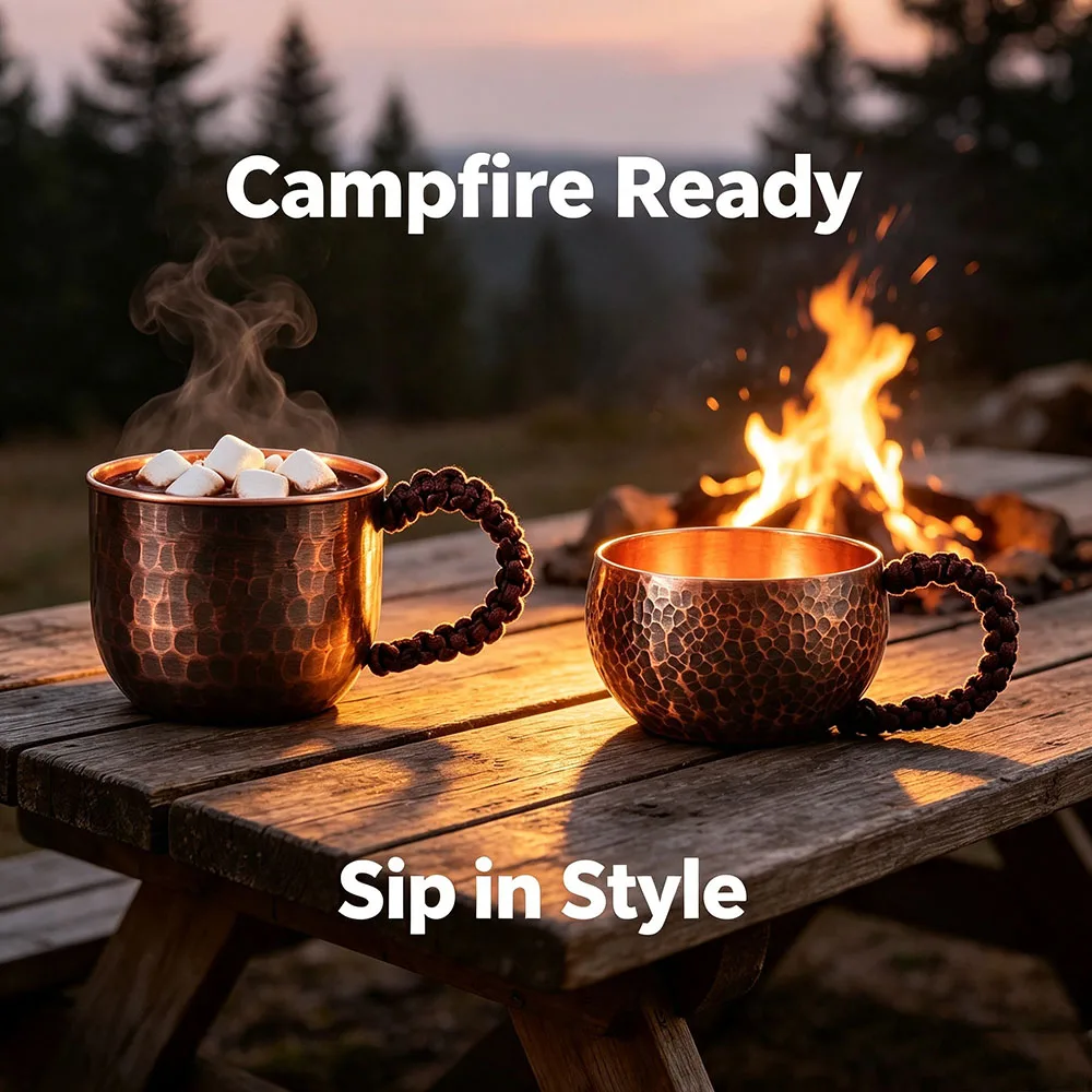 Retro Hammered Copper Brew Vessel Chinese and Design & Beverage Bowl Vintage Copper Mug Drinkware for Office Thickened Tea Cups