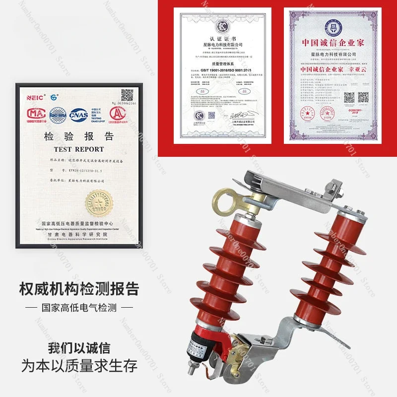 HY5WS-17/50dl-tb Removable Arrester 10kv-12kv Outdoor Drop Zinc Oxide Arrester
