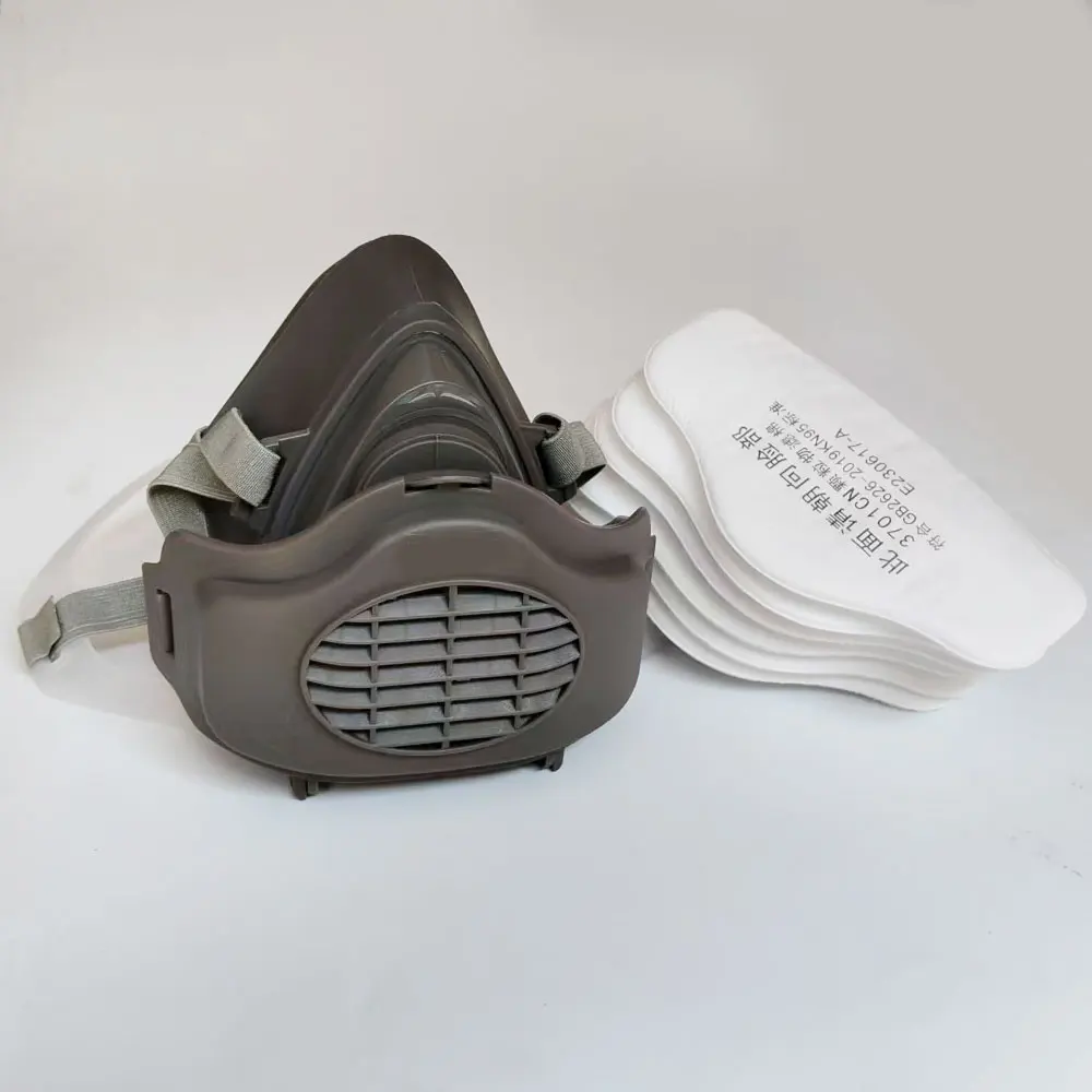 3200 Dustproof Half Mask Respirator Suitable For Spray Paint Carpentry Grinding House Decoration And Filter Accessory