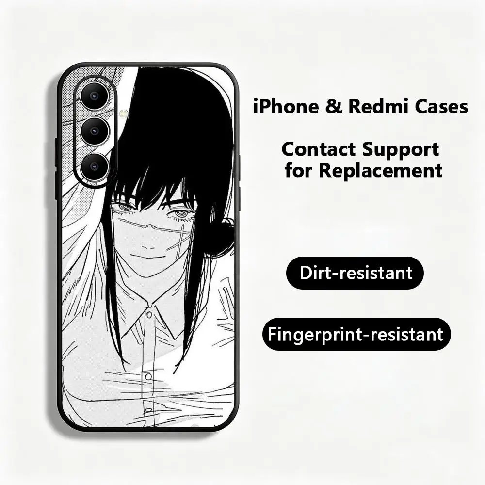 Hot cool War Devil Asa Mitaka Phone Case For Samsung Galaxy S26 S25 S24 S23 S22 S21 S20 Plus Ultra Note20 Soft Black