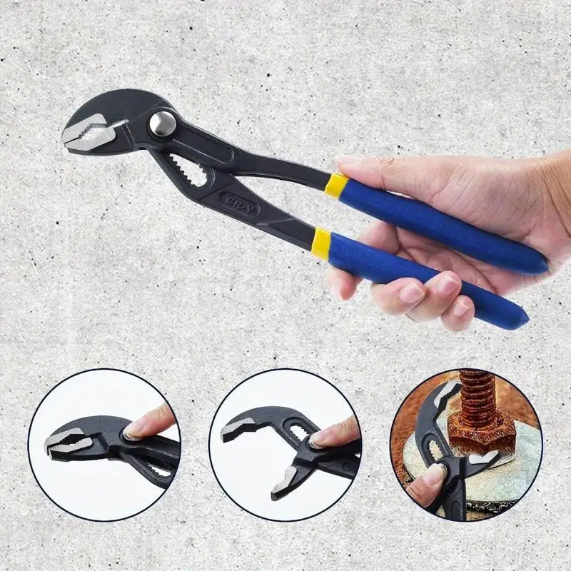 3pcs-set-water-pump-pliers-set-7inch-10inch-16inch-adjustable-groove-joint-push-button-quick-release-plumbing-tools-blue